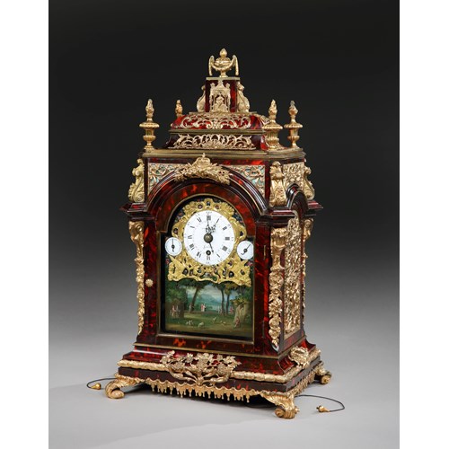 A George III musical automata table clock